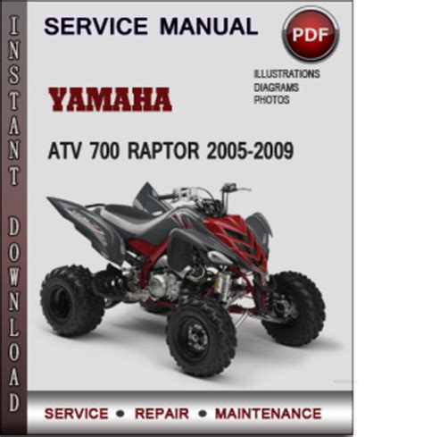 Yamaha Atv 700 Raptor 2005 2009 Factory Service Repair Manual Download Pdf