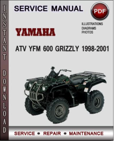 Yamaha Atv Yfm 600 Grizzly 1998 2001 Service Repair Manual Download