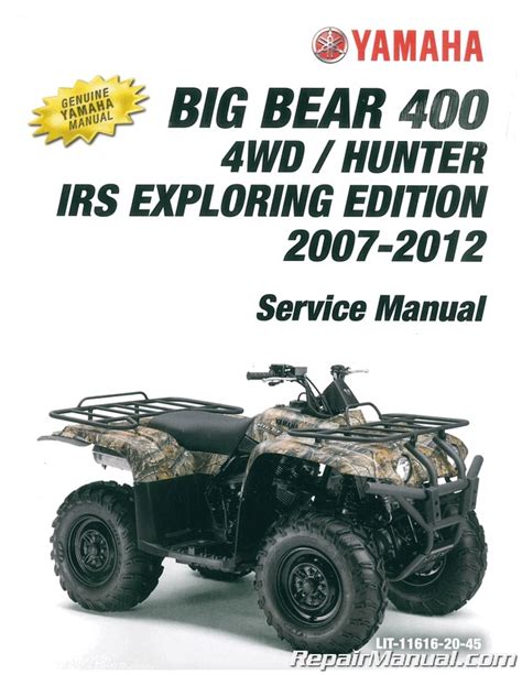 Yamaha Big Bear 400 Workshop Service Repair Manual