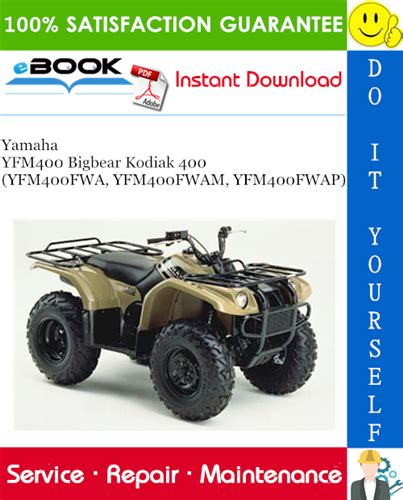 Yamaha Bigbear 400 2wd Yfm400 Parts Manual Catalog