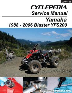 Yamaha Blaster Yfs200u 1988 2006 Service Repair Manual Pdf