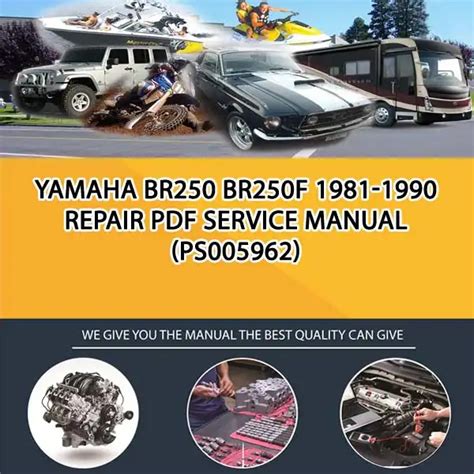 Yamaha Br250 Br250f 1983 Repair Service Manual