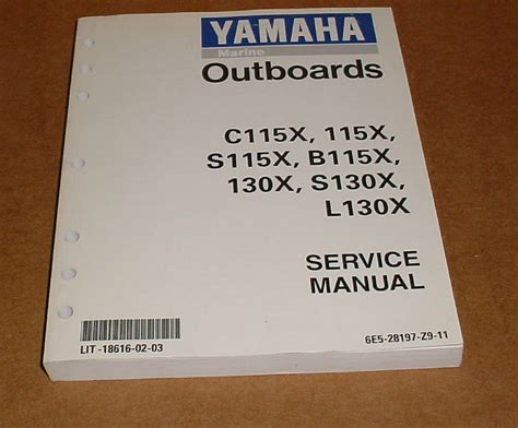 Yamaha C115x 115x S115x B115x Outboard Shop Manual 2000 2007