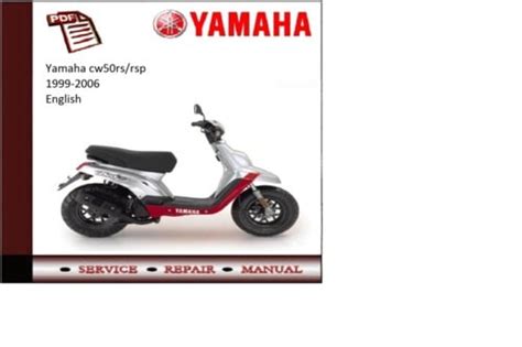 Yamaha Cw50rs Service Repair Workshop Manual 1998 2007