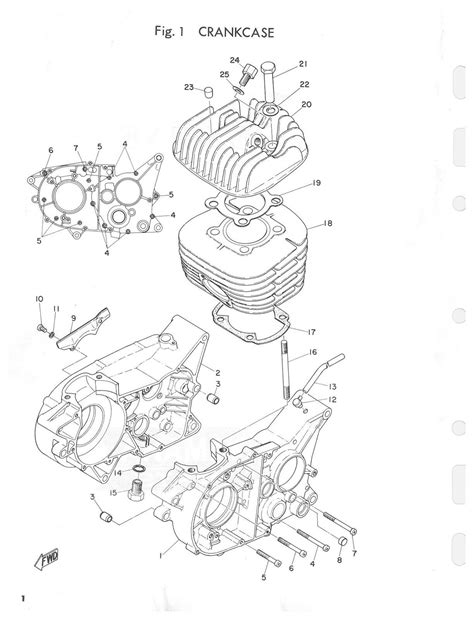 Yamaha Dt1 Replacement Parts Manual