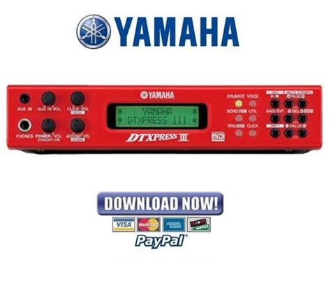 Yamaha Dtxpress Iii 3 Drum Trigger Module Service Manual Repair Guide