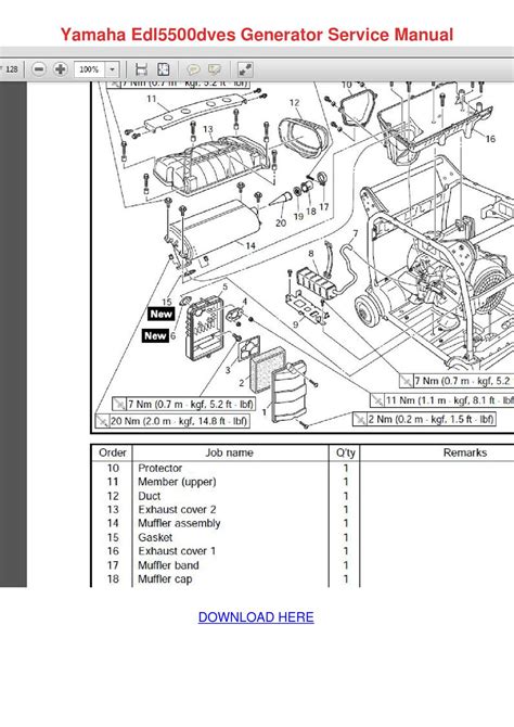 Yamaha Edl5500dves Generator Models Service Manual