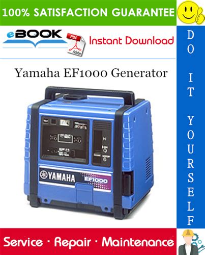 Yamaha Ef1000 Generator Service Repair Manual