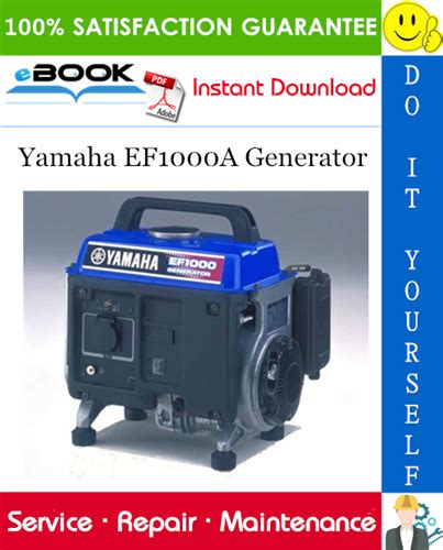 Yamaha Ef1000a Generator Service Repair Manual Download