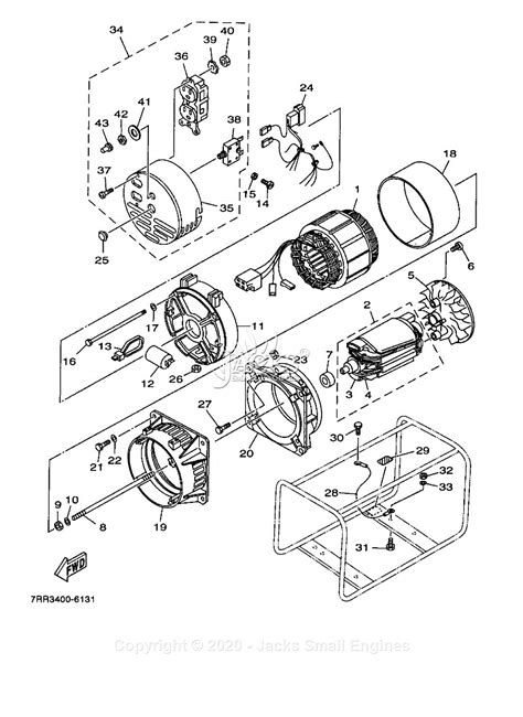 Yamaha Ef1600a Ef2400a Generator Models Service Manual