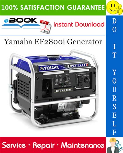 Yamaha Ef2800i Ef2800ic Ef2800ih Yg28 00i Generator Models Service Manual