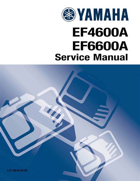 Yamaha Ef4600a Ef6600a Generator Models Service Manual