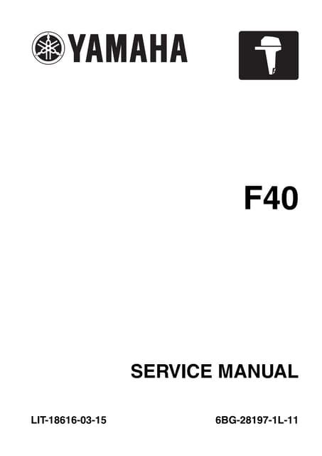 Yamaha F40 Jet Outboard Service Repair Manual Pid Range 67c 10197121034986 Mfg April 2005 And Newer