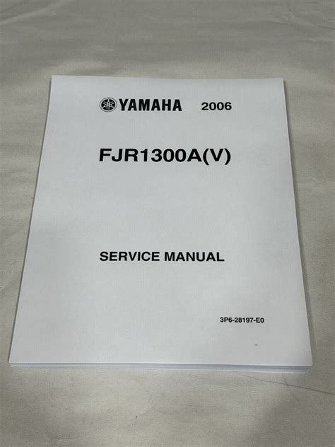 Yamaha Fjr1300 Fjr1300a Full Service Repair Manual 2006 2009