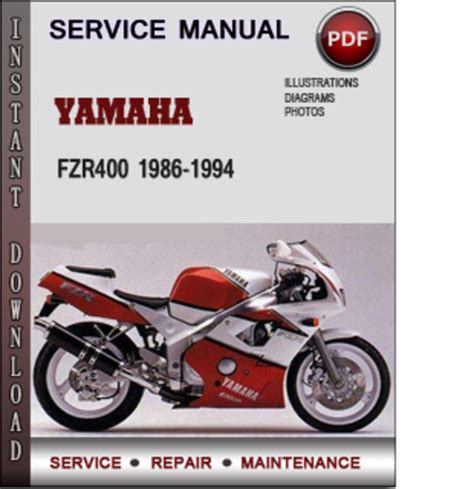 Yamaha Fzr400 1986 1994 Repair Service Manual