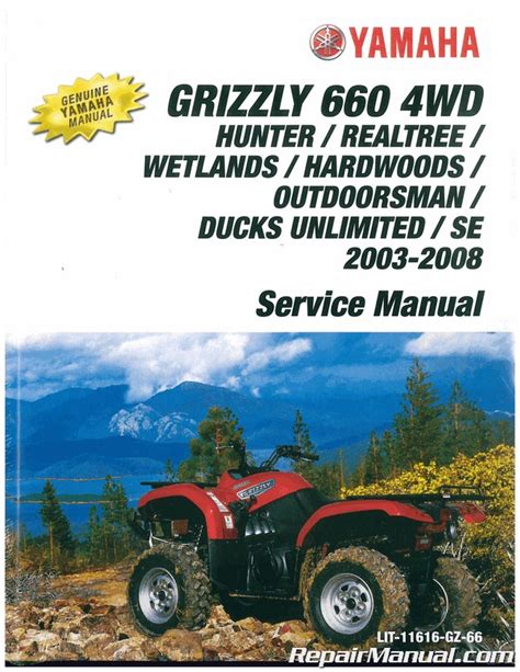 Yamaha Grizzly 660 Atv Service Repair Manual