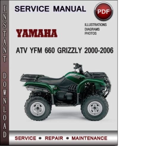 Yamaha Grizzly 660 Service Repair Manual Download 01 06