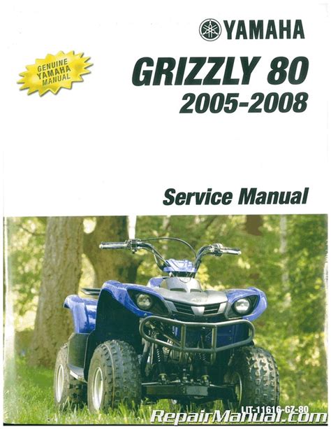 Yamaha Grizzly 80 Yfm80 Atv Full Service Repair Manual 2005 2008