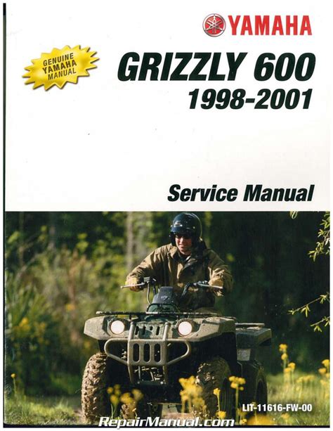 Yamaha Grizzly Yfm600 1998 2001 Service Repair Manual Zip