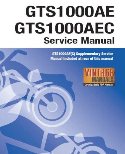 Yamaha Gts1000 1993 1996 Service Repair Manual