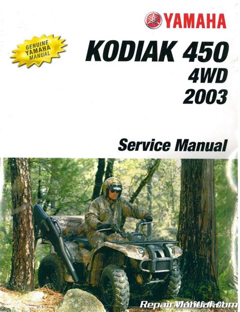 Yamaha Kodiak 450 2003 2004 05 2006 Workshop Manual