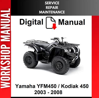 Yamaha Kodiak Yfm450 Workshop Repair Manual 2003 2006