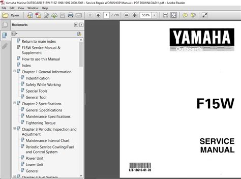 Yamaha Marine F15w Factory Service Repair Manual Download Pdf