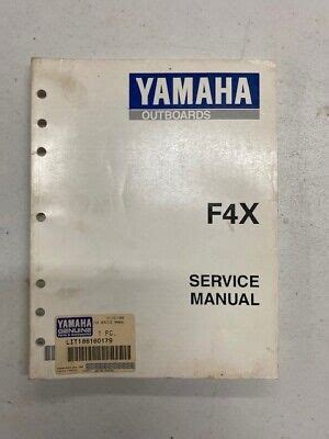 Yamaha Marine Outboard F4x Workshop Service Repair Manual Download