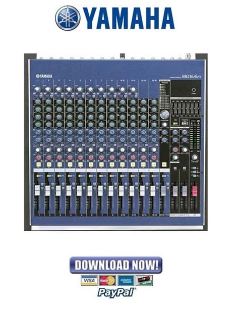 Yamaha Mg16 6fx Mixing Console Service Manual Repair Guide