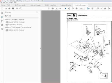 Yamaha Outboard 15hp 15 Hp Service Manual 1996 2006 Download