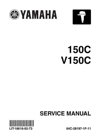 Yamaha Outboard Service Manual Vz250 F Pid Range 60x 1005363current Mfg April 2005 And Newer