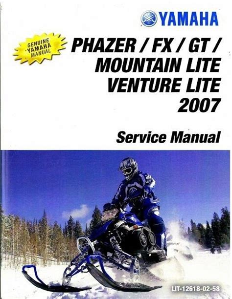 Yamaha Phazer Fx Gt Mtx Snowmobile Service Repair Pdf Manual 2007 2010