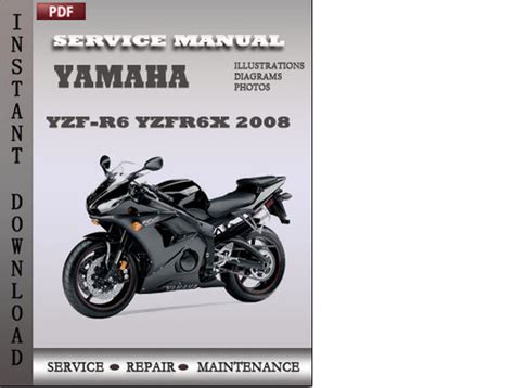 Yamaha R6 Yzfr6x 2008 2009 Factory Service Repair Manual