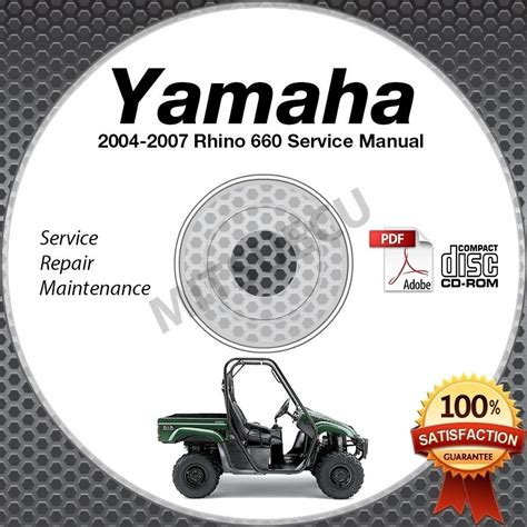 Yamaha Rhino 660 Service Repair Pdf Manual Download 2004 2007