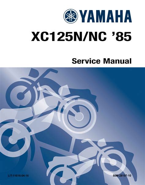 Yamaha Riva 125 Xc125 Xc125s Service Repair Manual Download 1985 2001