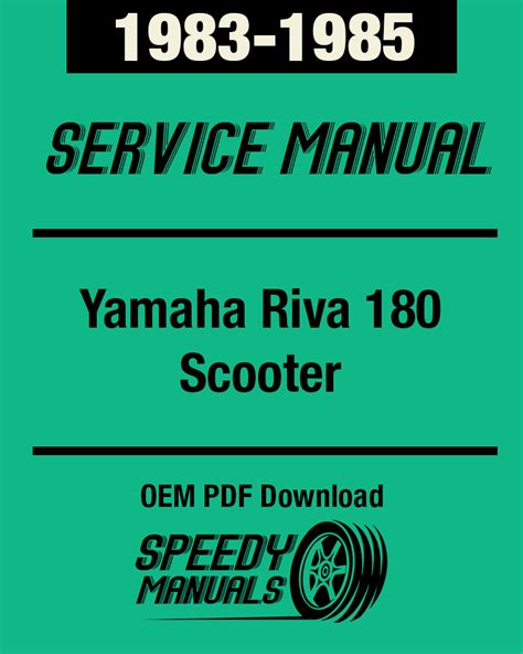 Yamaha Riva 180 Xc180 Service Rpair Manual Pdf 1983 1985