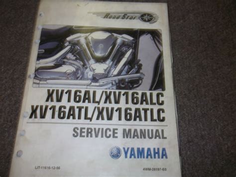 Yamaha Roadstar Xv16al Xv16atl Full Service Repair Manual 1999 Onwards