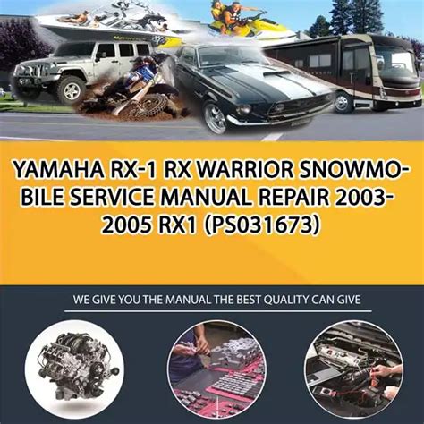 Yamaha Rx 1 Rx1 2003 2005 Service Repair Manual