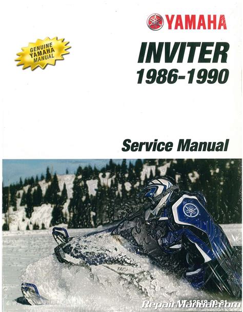 Yamaha Snowmobile 1986 1990 Inviter 300 Cf300 Service Repair Manual Improved