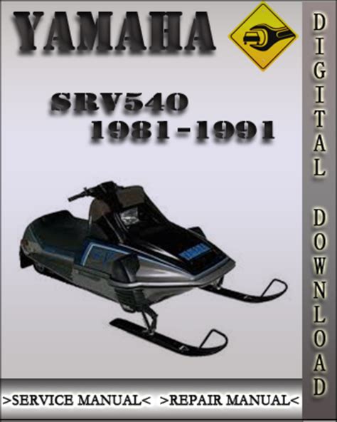 Yamaha Srv540 1982 Factory Service Repair Manual