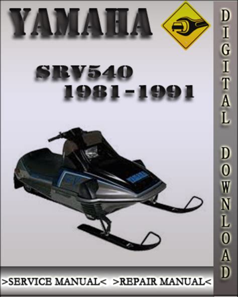 Yamaha Srv540 1985 Factory Service Repair Manual