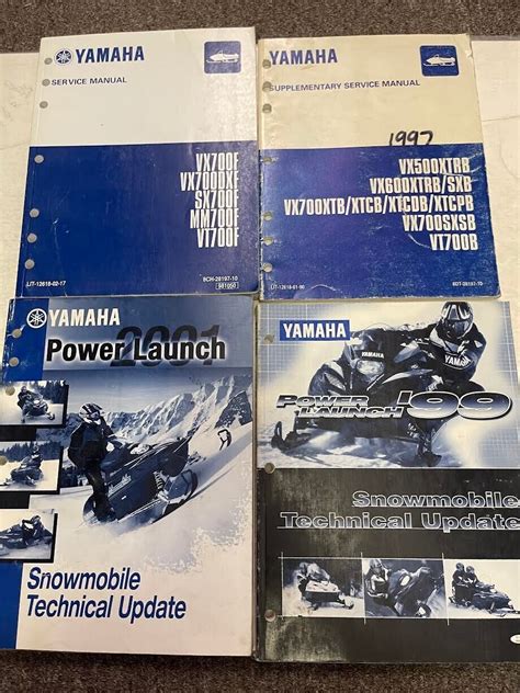 Yamaha Sx700f Mm700f Vt700f Snowmobile Full Service Repair Manual 2001 2004