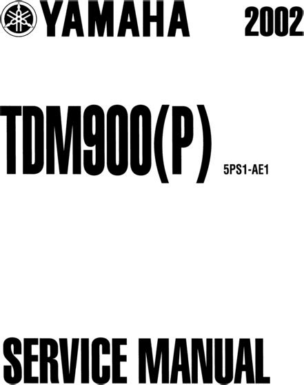 Yamaha Tdm900 Tdm900p Complete Official Factory Service Repair Workshop Manual