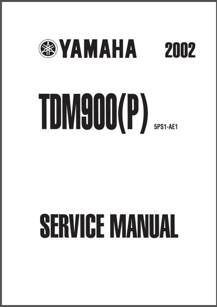 Yamaha Tdm900 Workshop Service Repair Manual Download