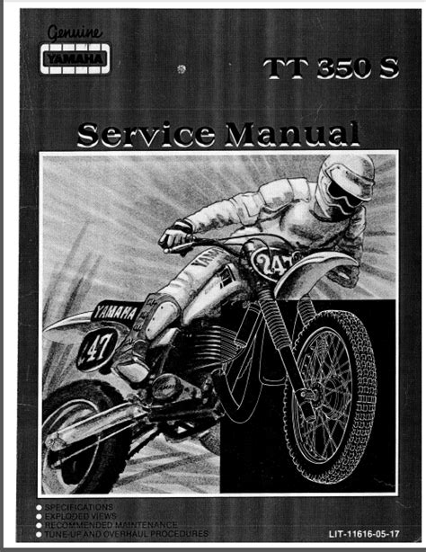 Yamaha Tt350 Tt350s 1998 Repair Service Manual