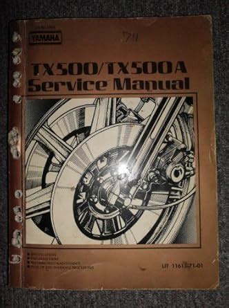 Yamaha Tx500a 1973 Factory Service Repair Manual