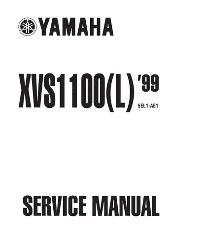 Yamaha V Star 1100 Xvs1100l Lc Service Repair Pdf Manual Download 2000 2004