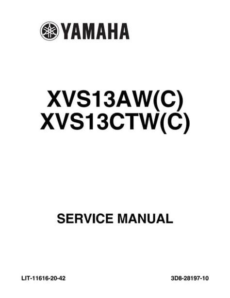 Yamaha V Star 1300 Xvs13 Service Repair Pdf Manual 2007 2010