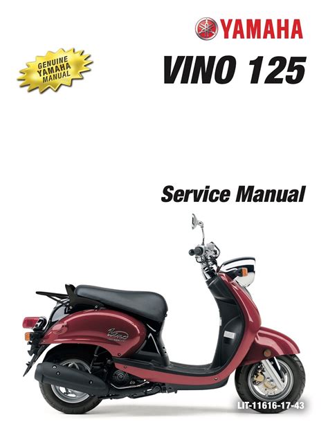 Yamaha Vino Yj125s Scooter Workshop Manual Repair Manual Service Manual Download