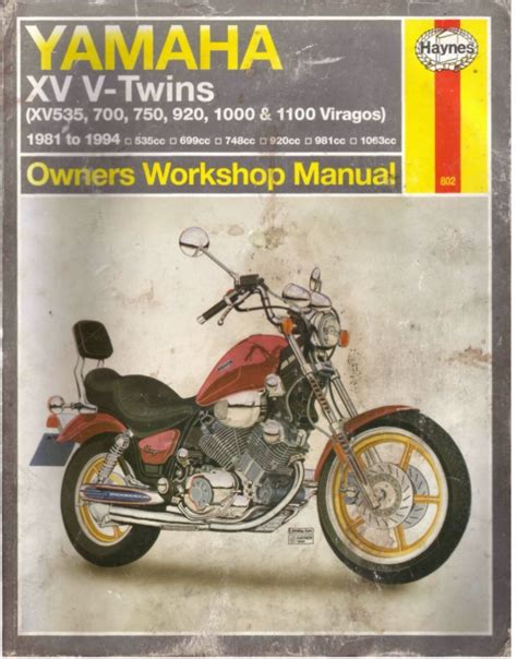 Yamaha Virago Xv700 Pdf Service Repair Workshop Manual 1981